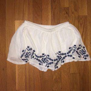 high top flowy shorts
